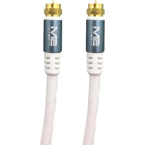 Cable Coaxial Digital RGB M2 TEC, 10M Alta Qualidade+Velocidad - Branco (1/2)