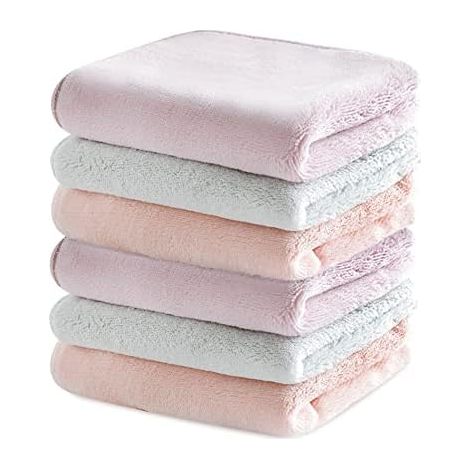 6er-Pack Handtücher für die Küche, mit Aufhängeöse, zweifarbiges doppelseitiges Handtuch, dicke, weiche, schnell trocknende Hände, doppelschichtig saugfähig