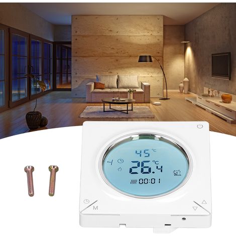 Thermostat Intelligent avec Écran LCD et Capteur NTC, Contrôle de Température Précision Élevée pour Chauffage AC220V (1/5)