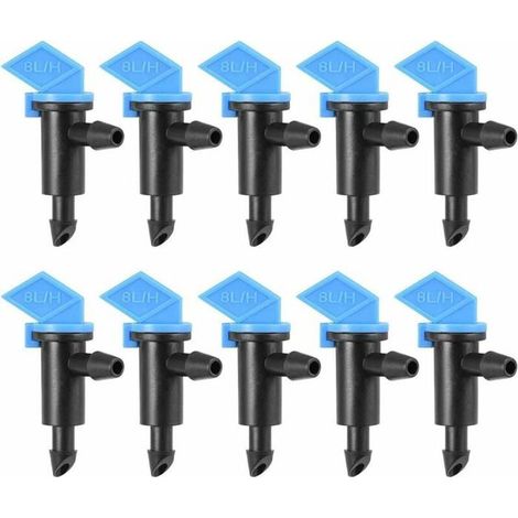 Versorgungskarte für Tropfer - 2GPH (8L/H), Schlauch 4/7mm, 30er Pack - Tropferetikett