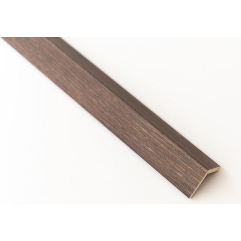 PARASPIGOLO IN MDF NOCE SCURO MM.28X28X3000. Prezzo per 1 pezzo.