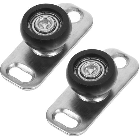 8 pièces guide de sol pour porte en verre, inox (1/5)