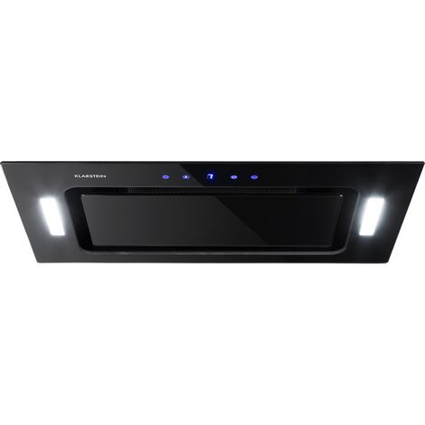 Klarstein – Hotte murale aspirante 530 m³/h – Filtre aluminium – Minuterie 9 min – Éclairage LED – Niveau sonore 68 dB – Pour cuisine moderne (1/6)