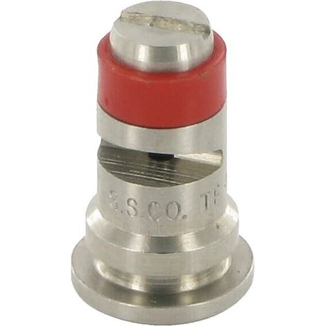 Tobera est谩ndar chorro espejo TF 04 rojo acero inoxidable TeeJet TEEJET TFVS2