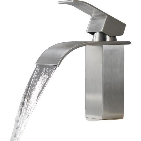 Grifo mezclador para fregadero de cocina, acero inoxidable 304, núcleo de válvula cerámica, tipo palanca, diámetro del orificio 32 mm-35 mm, presión recomendada 0,5-5 bar. (1/5)