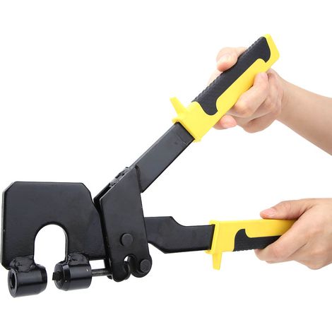 Pince à sertir les goujons, poignée en acier CR-V, pour la fixation de plaques de plâtre et de panneaux de quille. (1/5)