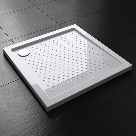 Durovin Bathrooms Acrylic Shower Tray Anti Slip Surface - Rectangular - 750 x 750mm