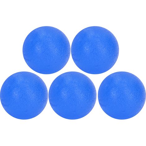 5 balles de rééducation des doigts, poignée d'exercice de force du poignet, main bleue 30° (1/5)