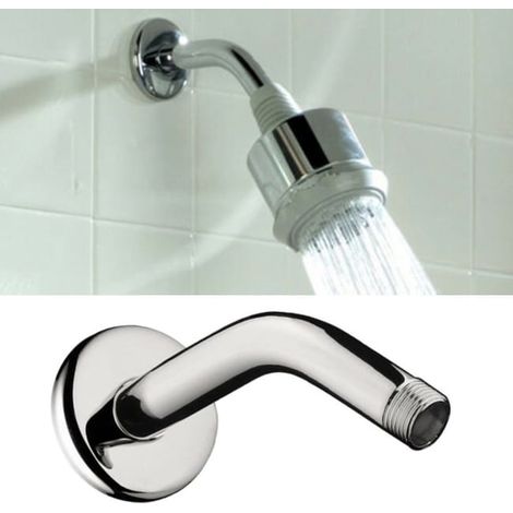 Bras de douche mural, flexible d'extension en acier inoxydable pour pommeau de douche mural de salle de bain. (1/5)