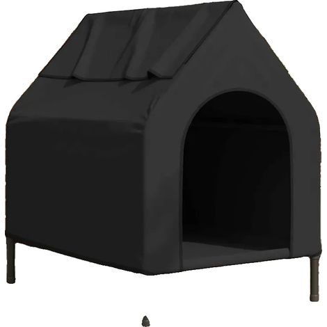 Caseta para mascotas, de acero portátil, 90 x 65 x 83 cm, impermeable, ligera, para uso interior/exterior. (1/5)