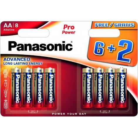 Piles LR06 Pro power 6 + 2 gratuites