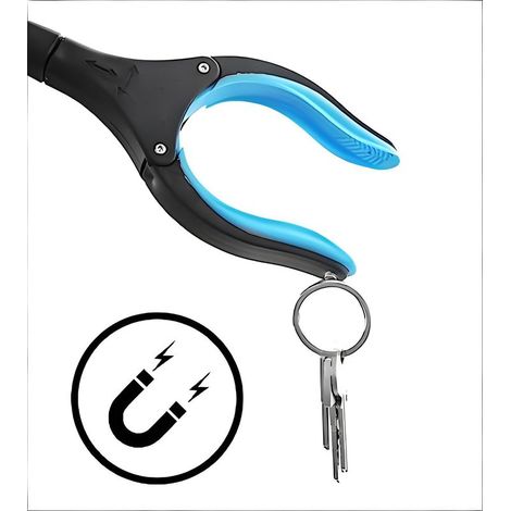 Klappbarer Greifer (1 Stück), mit dem Sie Abfall und Gegenstände aufheben können, ohne sich bücken zu müssen magnetischer Griff für ältere und behinderte Menschen. (1/4)