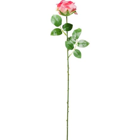 Rose artificielle rose de 54 cm