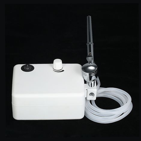 Multifunktionales Airbrush-Set mit Mini-Kompressor und Schwerkraftzufuhr zum Malen, Tätowieren, für Maniküre, Bastelarbeiten, Tortendekoration und andere DIY-Projekte. Kompatibel mit Modellbausätzen u