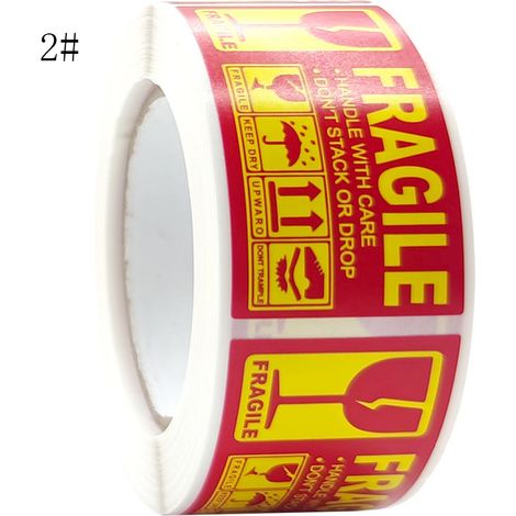 Nastro da pacchi adesivo ad etichette scritta "FRAGILE" 250 label