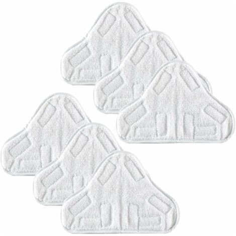 6 lingettes de rechange pour balai vapeur H2O Steam Mop X5 (1/2)
