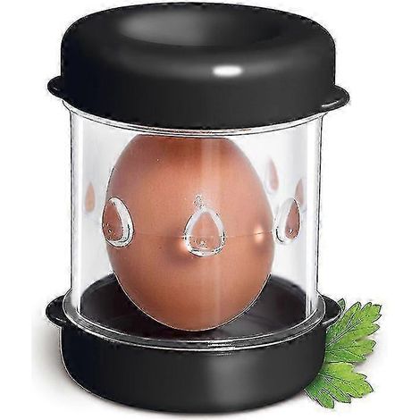 Éplucheur d'œufs rapide, éplucheur d'œufs manuel, séparateur de coquilles d'œufs durs portable, machine magique et étonnante pour enlever la coquille des œufs (1/2)