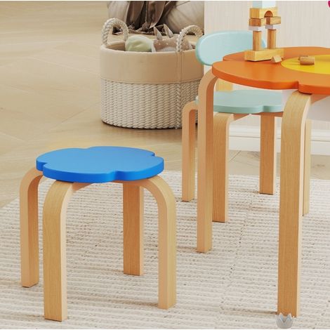Table et chaises enfants 69x69x45 cm multicolore – avec rangement (1/5)