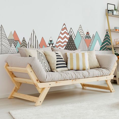 Stickers muraux - Décoration chambre salon - Autocollant Sticker mural géant montagnes scandinaves TORNGAT - 40x60cm (1/5)