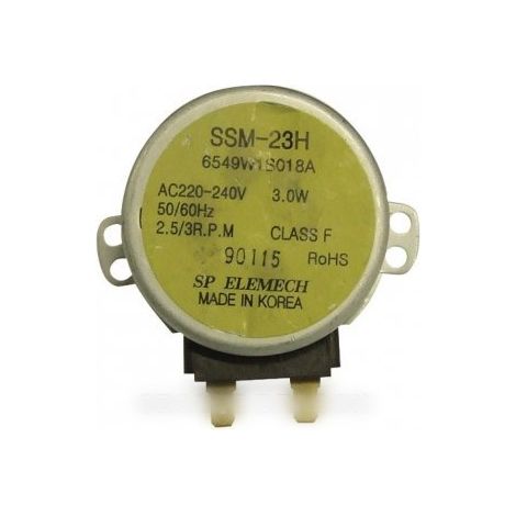 SSM23H MOTOR GIRATORIO 220/240V 45MA 3W 2P.2.5/3RPM PARA MICROONDAS LG