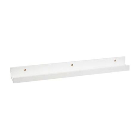 Étagère murale - JUANIO - Blanc - Longueur 60 cm - Profondeur 6,5 cm - Charge 3-5 kg (1/5)