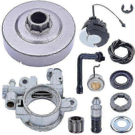 Kit tambour d'embrayage avec pompe à huile, filtre à carburant et bouchon pour Stihl MS290 029 MS390 039 MS310 (1/4)