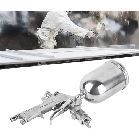 Pistolet à peinture F-75, flacon pulvérisateur pneumatique W71 pour peinture de meubles et automobile, adhésifs et pistolet à peinture à haute atomisation. (1/5)