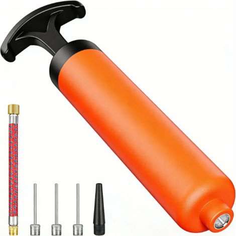 Pompe à air multifonctionnelle 1 pièce, orange vif - Pompe à air multifonctionnelle 1 pièce, orange vif (1/5)