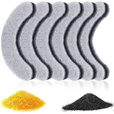 Filtre Fontaine Eau Chat, Filtre pour Fontaine à Eau pour Chats et Chiens, Filtres de Rechange de Fontaine d'animal Familier avec la résine et Charbon Actif (6 Pack) (1/5)