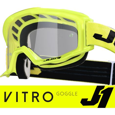 Just1 Vitro Motorradbrille Gelb (Fluoreszierend)-Schwarz (1/5)