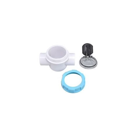Clapet anti-retour 50 mm 2 voies G1 1/2 pour tuyau d'arrosage avec miroir transparent, compatible avec les filtres de piscine. (1/5)