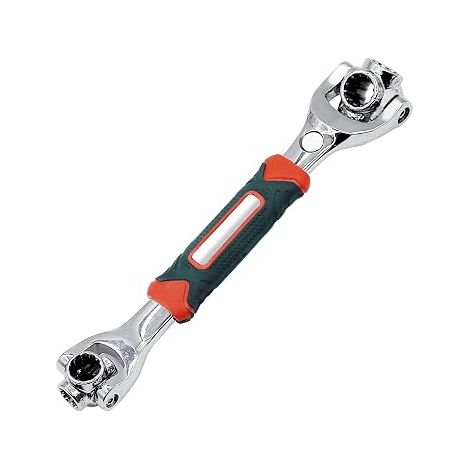 1 Clé à douille 52 en 1, acier chrome-vanadium, rotation 360 degrés, poignée ergonomique, maison et auto (1/5)