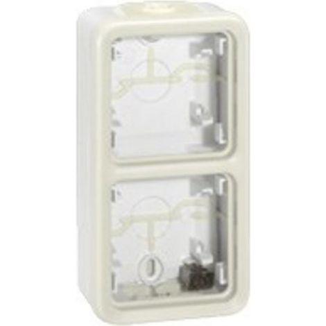 LEGRAND 069691 PLEXO  Caja superficie vertical 2 posiciones blanco