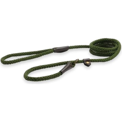 Laisse Corde en Nylon antidérapant, Longueur 1,5 m x Largeur : 8 mm, Vert