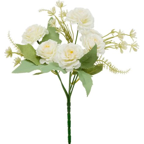 Ramo de claveles artificiales Phoebe H35 cm - Atmosphera créateur d'intérieur (1/4)