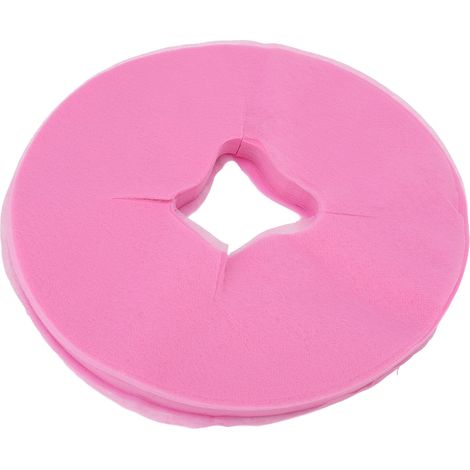 100 visières de massage jetables en tissu rose rond avec perforations pour salon à domicile-AquaForge