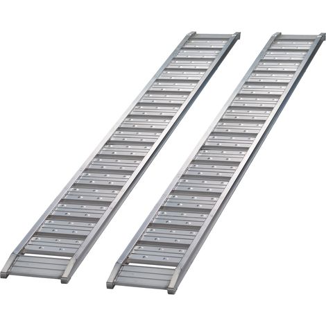 Alu Rampe 280x37cm 1t 1000kg (1 Paar) Auffahrrampe Verladerampe Auffahrschiene (1/4)