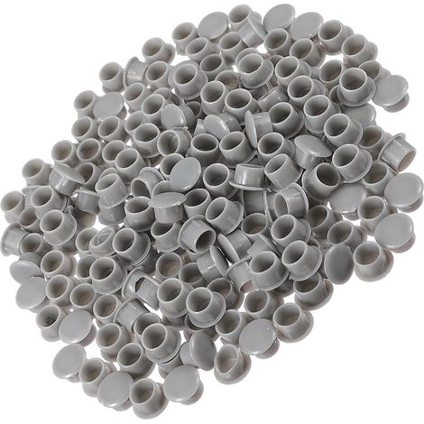 Bouchons de trous 10 mm gris 300 pièces d'étanchéité dans les meubles (1/5)