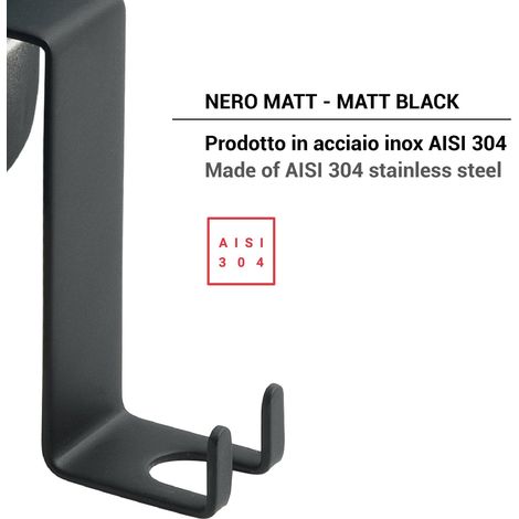 GEDY 56261400000 THOR Perchas Negro Mate - ref: 56261400000