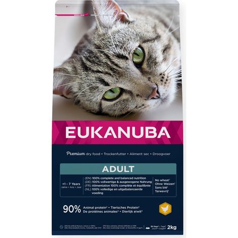 EUKANUBA Adult Poulet - nourriture sèche pour chats - 2kg (1/3)