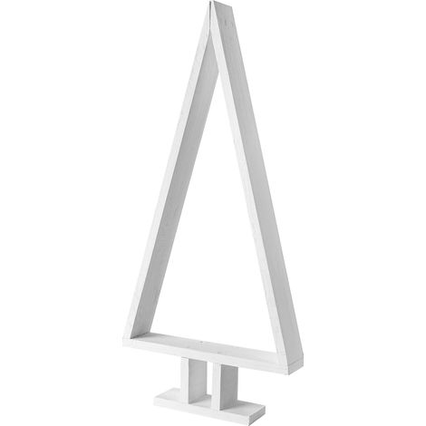 Creative Home Albero di Natale in Legno Bianco Altezza 44 cm (1/5)