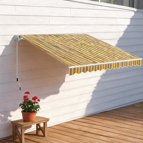 Store banne giallo en alluminio poliestere 350 x 250 x 148 cm (1/5)