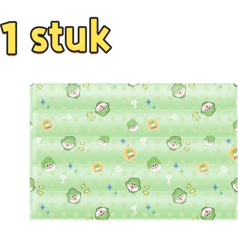 Tapis rafraîchissant pour chats et chiens avec coussin en gel résistant aux griffures et aux morsures dimensions 30 x 40 cm forme oignon nouveau couleur verte 1 pièce (1/5)