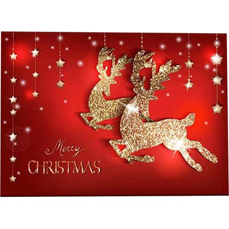 Tapis De Soin Extérieur - Tapis D'Accueil Non Glissant Pour Porte D'Entrée - 40 x 60 cm - Motif De Noël (1/2)