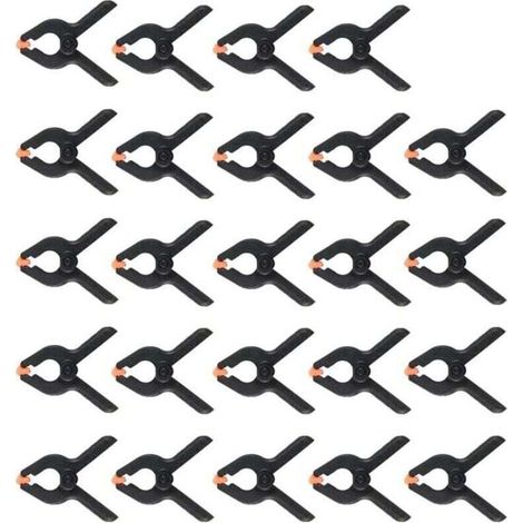 24X Pinces à Ressort, XU, Colle en Plastique pour une Utilisation Universelle , Atelier, Photographie ou ModéLisme - KZQ (1/4)