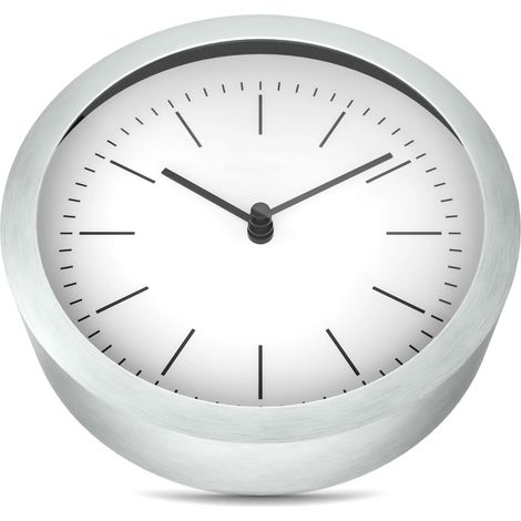 Mebus 19634 Horloge Murale Argenté 20x19 cm