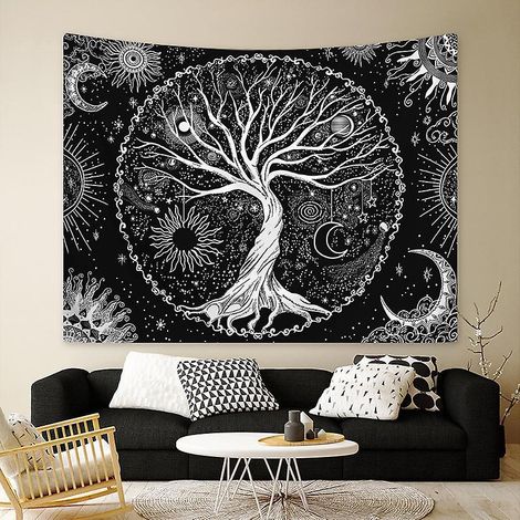130x150cm Arbre De Vie Tenture Murale Tapisserie Pour La Nature Dcorations Couvre-lit Courverture Pour La Maison Salon Chambre Dortoir Dcor(e)