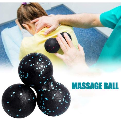 Massageball aus Naturkautschuk für Faszien und Triggerpunkte – Set mit 2 Lacrosse-Bällen zur myofaszialen Entspannung, Akupressur und Linderung von Muskelschmerzen (1/5)