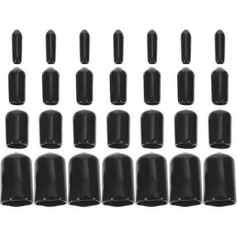 80 embouts en caoutchouc pour tubes flexibles de collecteur d'admission d'air - Embouts de protection-2.50X1.20X1.20CM-Black