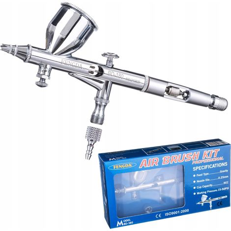 AERÓGRAFO PROFESIONAL CON BOQUILLA DE 0,5 MM DE DOBLE ACCIÓN PARA PINTURA (1/5)